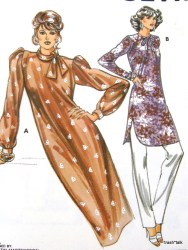 1180 80S KS LS PULLOVER DRESS, TUNIC PATTERN 6-12